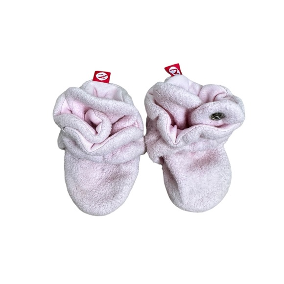 Zutano Cozy Light Pink Baby booties - Picture 1 of 4